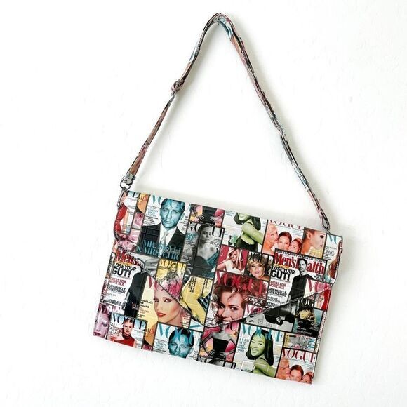 Vogue Magazine Supermodel Vintage Style Colorful Magazine Purse Bag